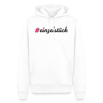 Einzelstück - Männer Premium Bio Hoodie - Weiß - Vorne - Nico (187cm)