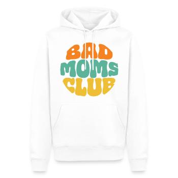 bad moms club retro logo kreis - Männer Premium Bio Hoodie - Weiß - Vorne - Nico (187cm)
