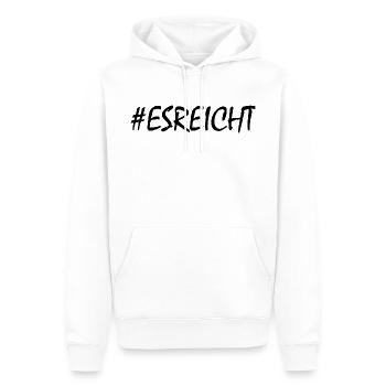 Es reicht - Männer Premium Bio Hoodie - Weiß - Vorne - Nico (187cm)