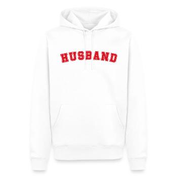 Mari - Sweat à capuche Premium bio Homme - blanc - Devant - Nico (187cm)