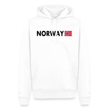 Norwegen flagge - Männer Premium Bio Hoodie - Weiß - Vorne - Nico (187cm)