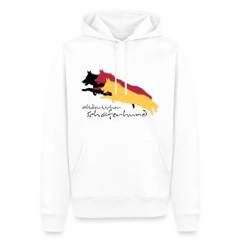 altdeutscher schäferhund - Männer Premium Bio Hoodie - Weiß - Vorne - Nico (187cm)