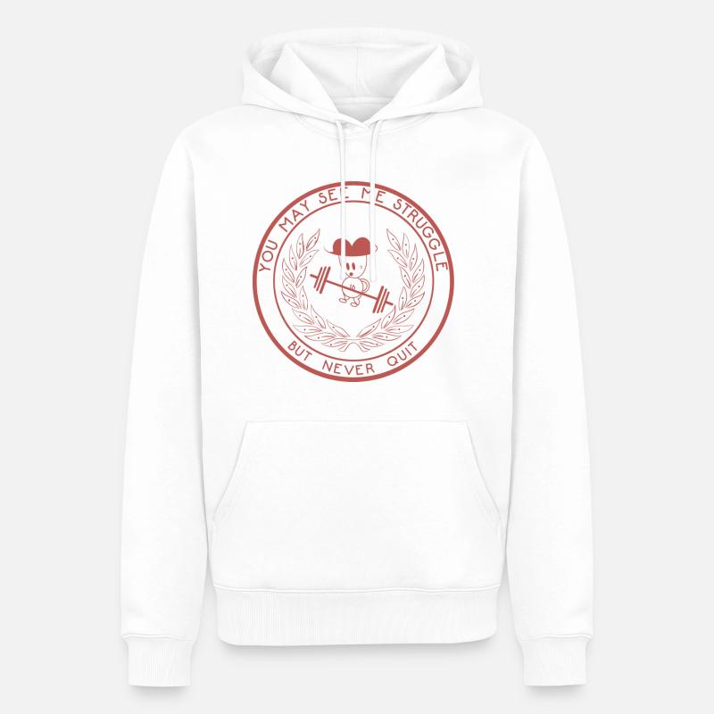 Kettleboy rost - Männer Premium Bio Hoodie - Weiß