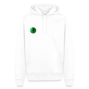 Green Snake Eye - Men’s Premium Organic Hoodie - white - Front - Nico (187cm)