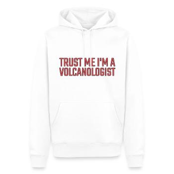 Volcanologist Trust me Volcanology - Männer Premium Bio Hoodie - Weiß - Vorne - Nico (187cm)