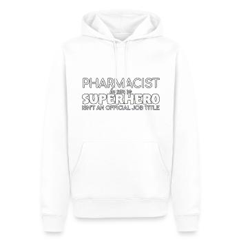Pharmacien Superhero Pharmacy - Sweat à capuche Premium bio Homme - blanc - Devant - Nico (187cm)