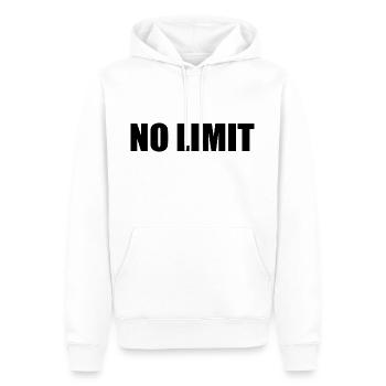 No limit - Sweat à capuche Premium bio Homme - blanc - Devant - Nico (187cm)
