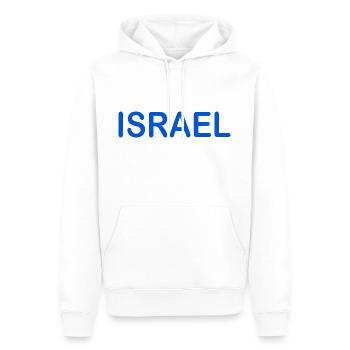 Israel - Männer Premium Bio Hoodie - Weiß - Vorne - Nico (187cm)