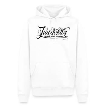 Zweitakter - Männer Premium Bio Hoodie - Weiß - Vorne - Nico (187cm)