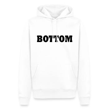 Bottom - Männer Premium Bio Hoodie - Weiß - Vorne - Nico (187cm)