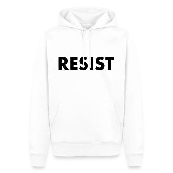 Resist - Männer Premium Bio Hoodie - Weiß - Vorne - Nico (187cm)