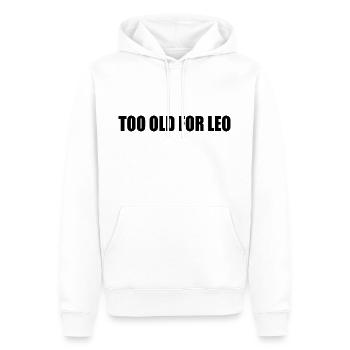 Too old for leo - Sweat à capuche Premium bio Homme - blanc - Devant - Nico (187cm)