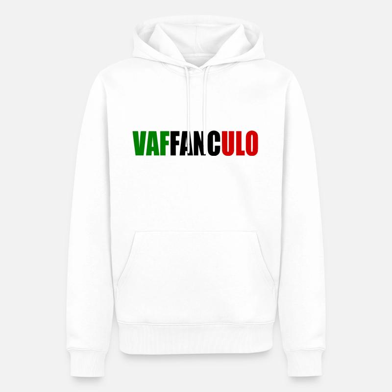 Vaffanculo - Sweat à capuche Premium bio Homme - blanc