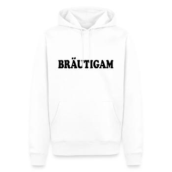 bräutigam - Männer Premium Bio Hoodie - Weiß - Vorne - Nico (187cm)