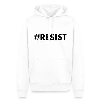 Resist - Männer Premium Bio Hoodie - Weiß - Vorne - Nico (187cm)