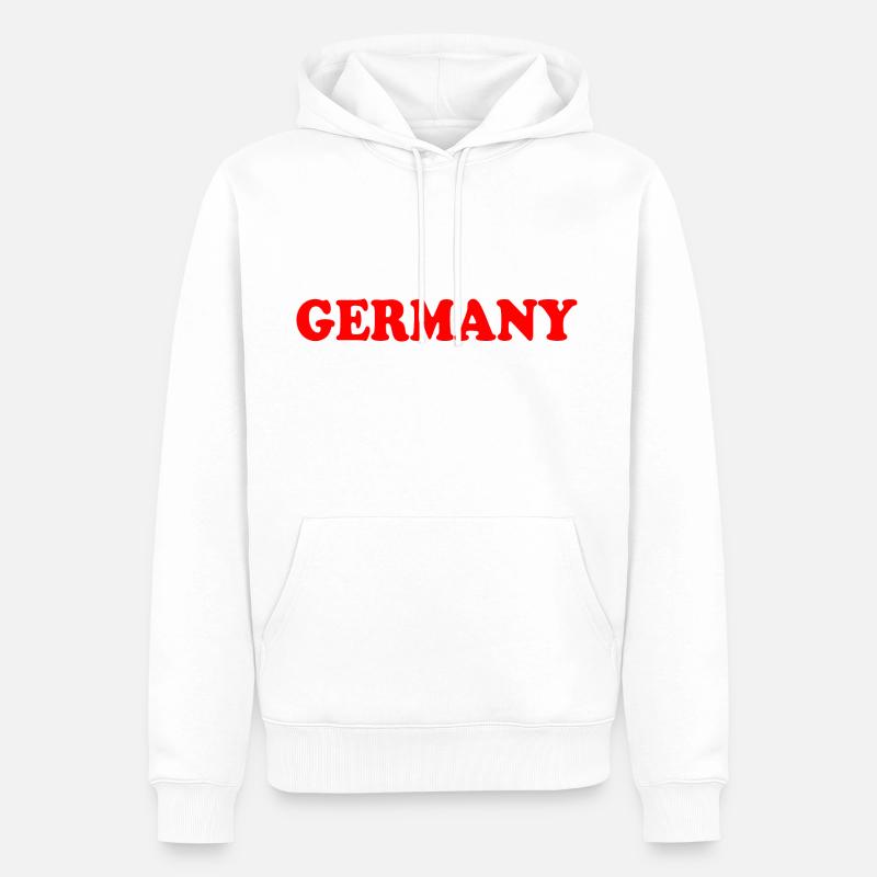 Germany - Sweat à capuche Premium bio Homme - blanc