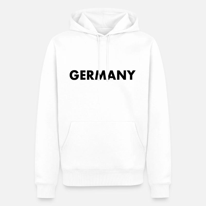 Germany - Sweat à capuche Premium bio Homme - blanc