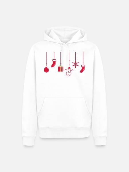 Weihnachten, Weihnachtsdeko - Männer Premium Bio Hoodie - Weiß