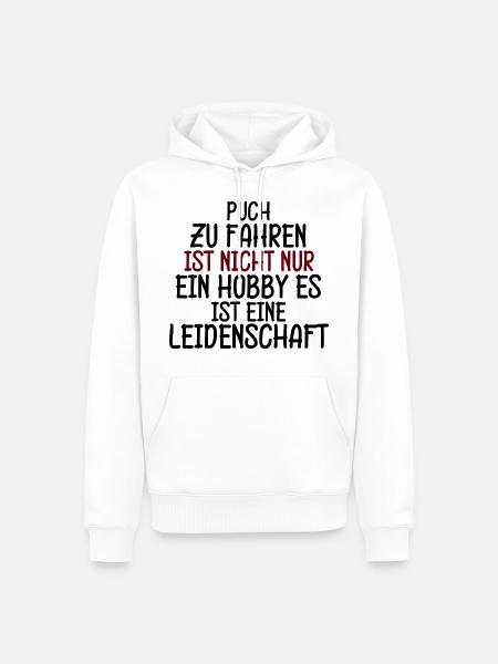 Puch fahren aus Leidenschaft Opa Geburtstag - Männer Premium Bio Hoodie - Weiß