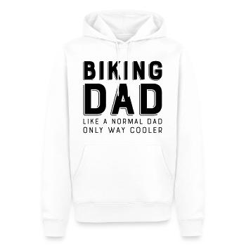 Biking Dad - Männer Premium Bio Hoodie - Weiß - Vorne - Nico (187cm)