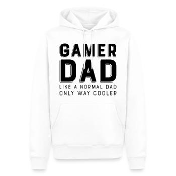Gamer Dad - Männer Premium Bio Hoodie - Weiß - Vorne - Nico (187cm)