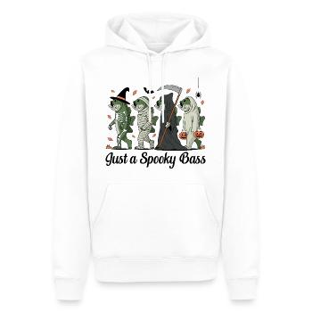Créatures de poisson déguisées Halloween Perche Pêcheur - Sweat à capuche Premium bio Homme - blanc - Devant - Nico (187cm)