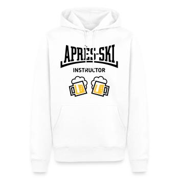 Après-Ski Instructor (Bier Apres Ski Konkav POS3C) - Männer Premium Bio Hoodie - Weiß - Vorne - Nico (187cm)