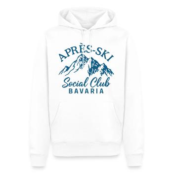 Apres Ski Social Club Bavaria - Männer Premium Bio Hoodie - Weiß - Vorne - Nico (187cm)