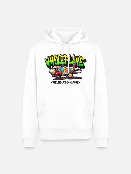 Wholeplane Graffiti Style - Männer Premium Bio Hoodie - Weiß