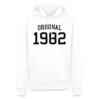 Original 1982 - 40 Jahre alt - Geschenk zum 40. Geburtstag - Männer Premium Bio Hoodie - Weiß - Vorne - Nico (187cm)