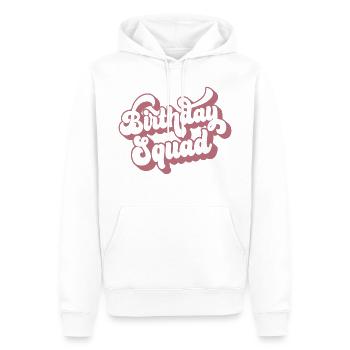 Birthday Squad Matching Gruppe Geburtstagsfeier Geschenk - Männer Premium Bio Hoodie - Weiß - Vorne - Nico (187cm)