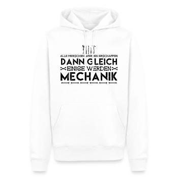Mechaniker, schrauber | Mechanik - Männer Premium Bio Hoodie - Weiß - Vorne - Nico (187cm)