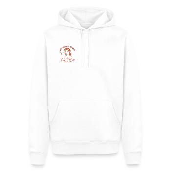 It's Always 5 O'CLock Social Club (Gals) - Männer Premium Bio Hoodie - Weiß - Vorne - Nico (187cm)
