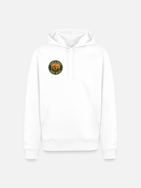 Take A Hike - Stay Wild - Männer Premium Bio Hoodie - Weiß