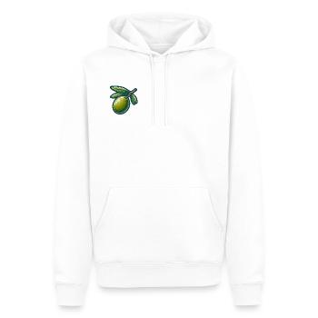 Olivenzweig-Muster für Naturkleidung - Männer Premium Bio Hoodie - Weiß - Vorne - Nico (187cm)