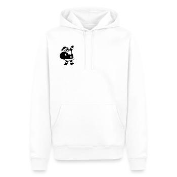 Weihnachtsmann mit Geschenkesack - Männer Premium Bio Hoodie - Weiß - Vorne - Nico (187cm)