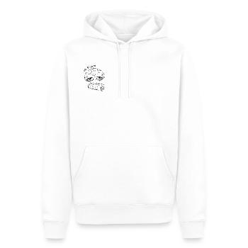 Süßer Pilz - mignon mais psychopathe - Sweat à capuche Premium bio Homme - blanc - Devant - Nico (187cm)
