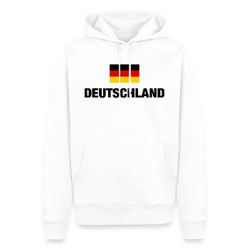 Germany German Flag German Flag Gift - Men’s Premium Organic Hoodie - white - Front - Nico (187cm)