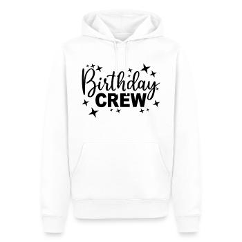 Birthday Crew Matching Gruppe Geburtstagsfeier Outfit - Männer Premium Bio Hoodie - Weiß - Vorne - Nico (187cm)