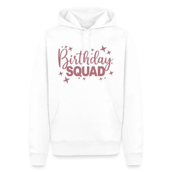 Birthday Squad Matching Gruppe Geburtstagsfeier Geschenk - Männer Premium Bio Hoodie - Weiß - Vorne - Nico (187cm)