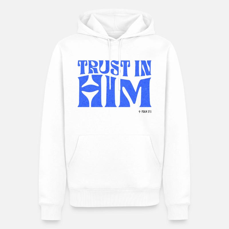 Christentum Christlicher Bibelvers - Männer Premium Bio Hoodie - Weiß