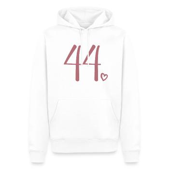 Süße Nummer 44, 44 Jahre alt, Geschenk zum 44. Geburtstag - Männer Premium Bio Hoodie - Weiß - Vorne - Nico (187cm)