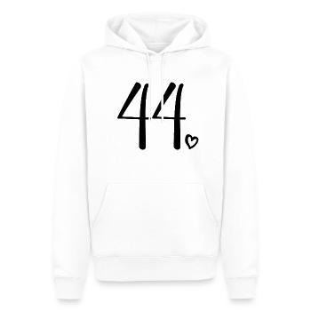 Süße Nummer 44, 44 Jahre alt, Geschenk zum 44. Geburtstag - Männer Premium Bio Hoodie - Weiß - Vorne - Nico (187cm)