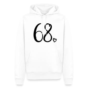 Süße Nummer 68, 68 Jahre alt, 68. Geburtstag Geschenk - Männer Premium Bio Hoodie - Weiß - Vorne - Nico (187cm)