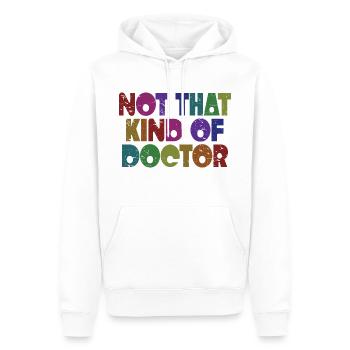 Pas ce genre de médecin - Drôle de médecin médecin - Sweat à capuche Premium bio Homme - blanc - Devant - Nico (187cm)