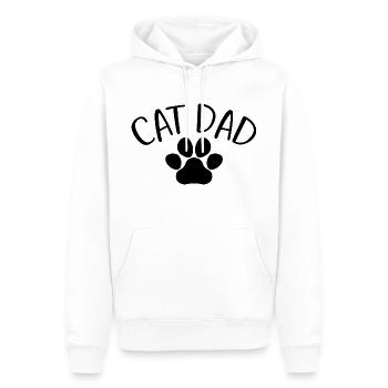 Cat Dad - Mignon Paw Cat Lover Dad Cat Owner - Sweat à capuche Premium bio Homme - blanc - Devant - Nico (187cm)
