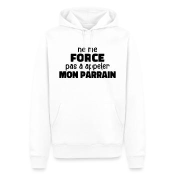 Zwinge mich nicht, meinen Sponsor anzurufen - Männer Premium Bio Hoodie - Weiß - Vorne - Nico (187cm)