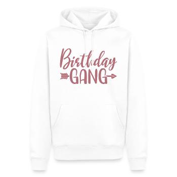 Geburtstag Gang Matching Gruppe Geburtstagsfeier Geschenk - Männer Premium Bio Hoodie - Weiß - Vorne - Nico (187cm)