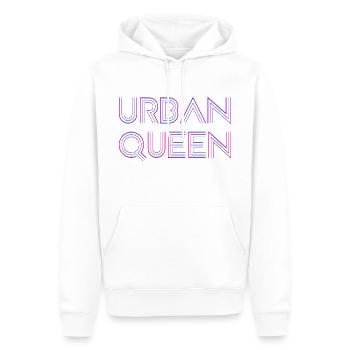 Urbane Königin - Männer Premium Bio Hoodie - Weiß - Vorne - Nico (187cm)