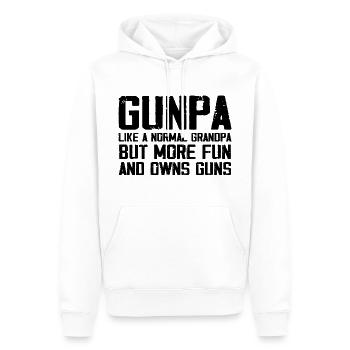 Gunpa wie ein normaler Opa, aber mehr Spaß und besitzt - Männer Premium Bio Hoodie - Weiß - Vorne - Nico (187cm)